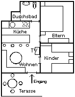 Wohnung "Krabbe" - Grundriss