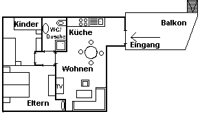 Wohnung "Seehund" - Grundriss